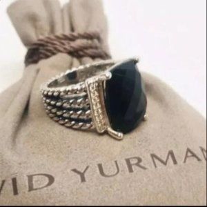 💥D.Yurman💥 16x12 Black Onyx Wheaton Ring / Size 7